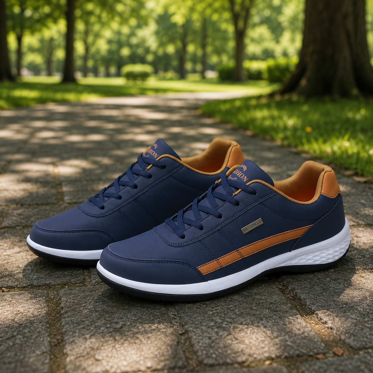 ORTHOVANCE – Orthopedic Leather Sneakers for Men with Excellent Comfort & Support