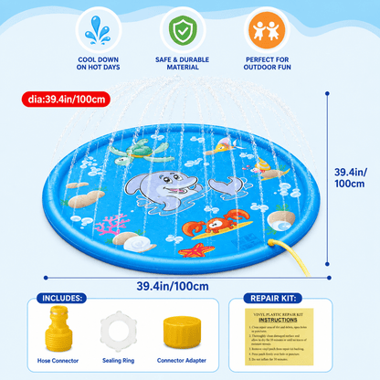 SUMMERFLOW – Inflatable Water Play Mat for Fun Outdoors