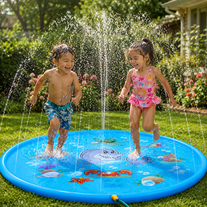 SPLASHCIRCLE – Aufblasbare PVC-Wasserspritzmatte für sommerlichen Spielspaß im Freien