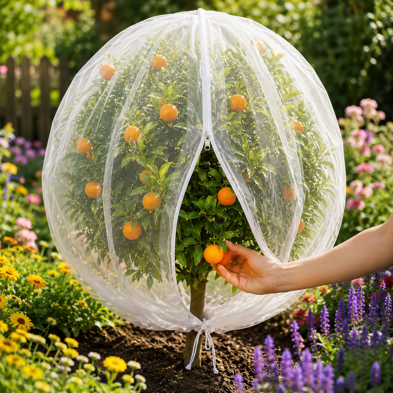 FRUITVEIL – Sac de protection à glissière pour arbres fruitiers
