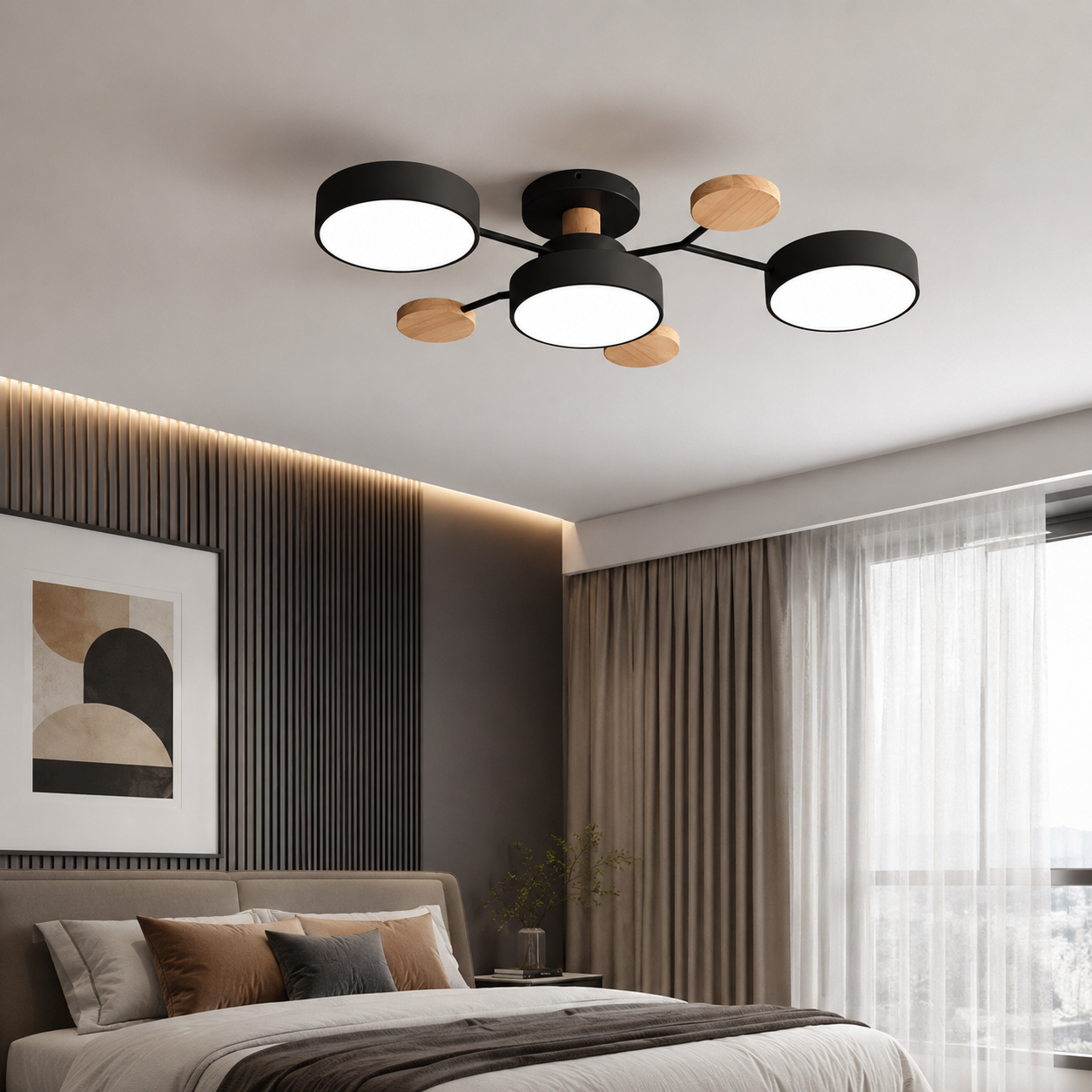CEILUX – Modern round LED ceiling light with sleek minimalist design
