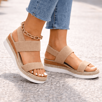 PODORA – Sandalias ortopédicas para mujer con suela acolchada y alineación mejorada del pie
