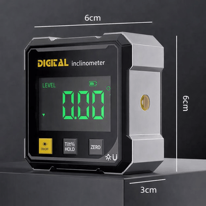 MAGNILASER – Digital 4-Side Angle Gauge with Magnetic Base