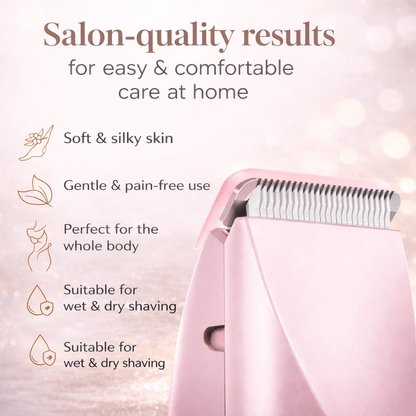 GLISSETTE – Afeitadora eléctrica para mujeres con uso suave y respetuoso con la piel