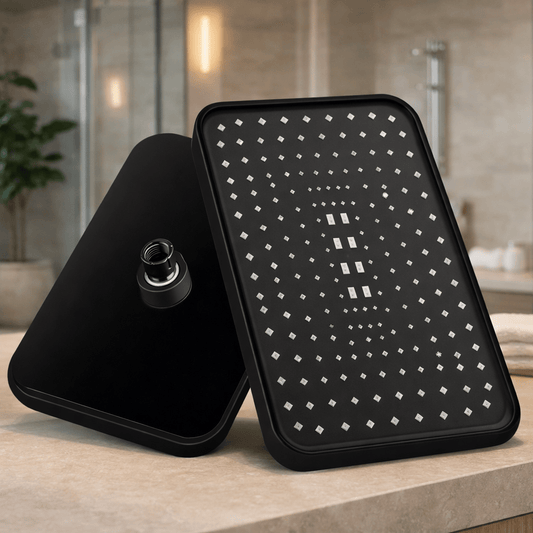 AQUAPULSE – soffione doccia a pioggia regolabile a 360° con ugelli anticalcare