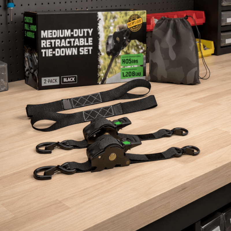 LADESPANN – Correas de amarre enrollables automáticas para carga segura