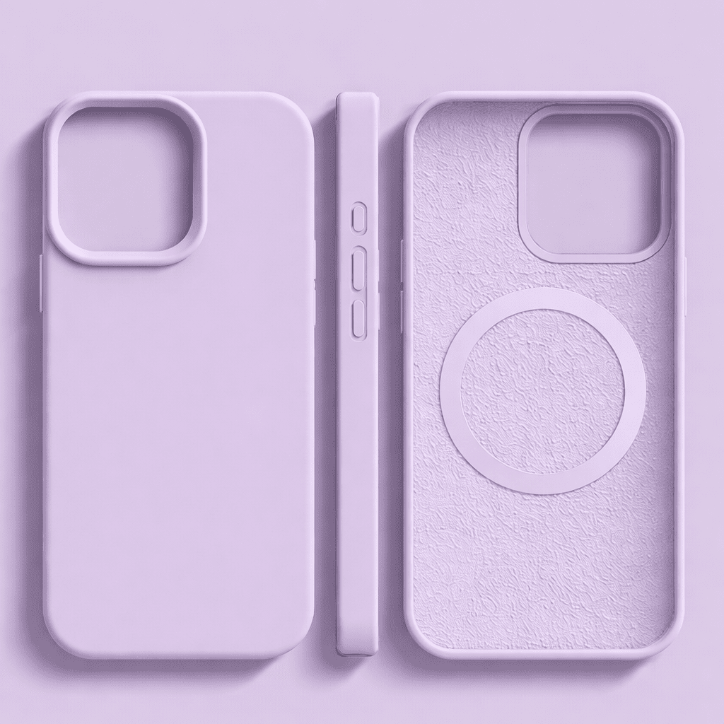 MAGNESOFT LUXE – Coque en silicone magnétique avec surface soft-touch pour iPhone