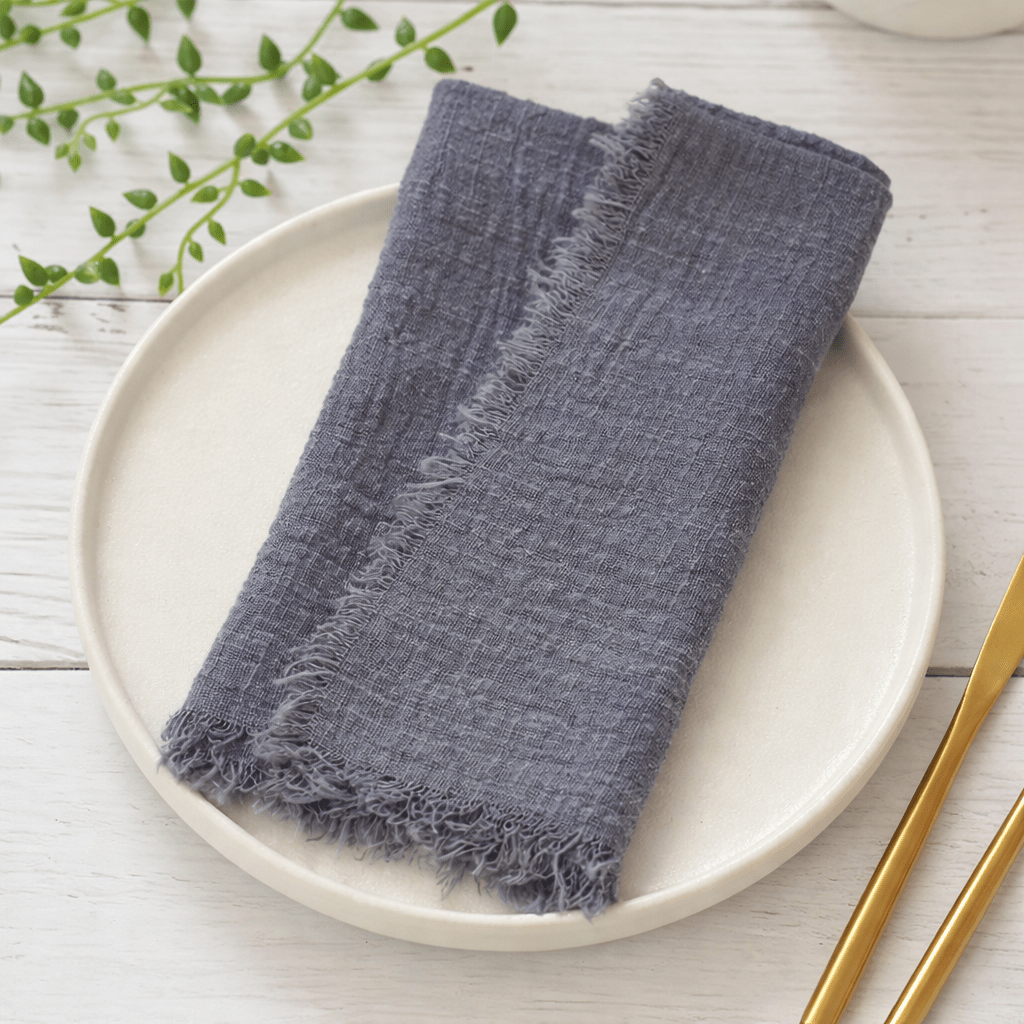 RUSTICLOOM – Rustieke katoenen gaasservetten voor vintage tafeldecoratie