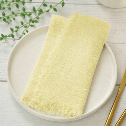 RUSTICLOOM – Rustieke katoenen gaasservetten voor vintage tafeldecoratie