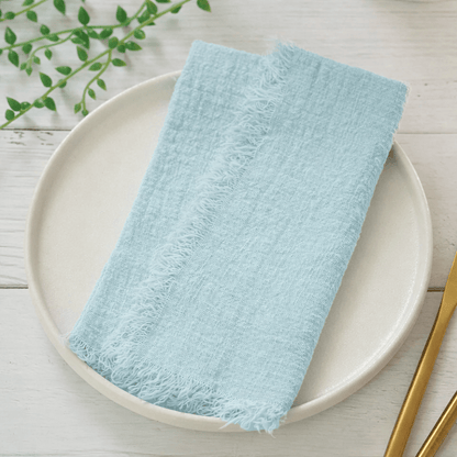 RUSTICLOOM – Rustieke katoenen gaasservetten voor vintage tafeldecoratie