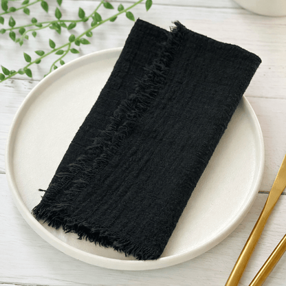 RUSTICLOOM – Rustieke katoenen gaasservetten voor vintage tafeldecoratie