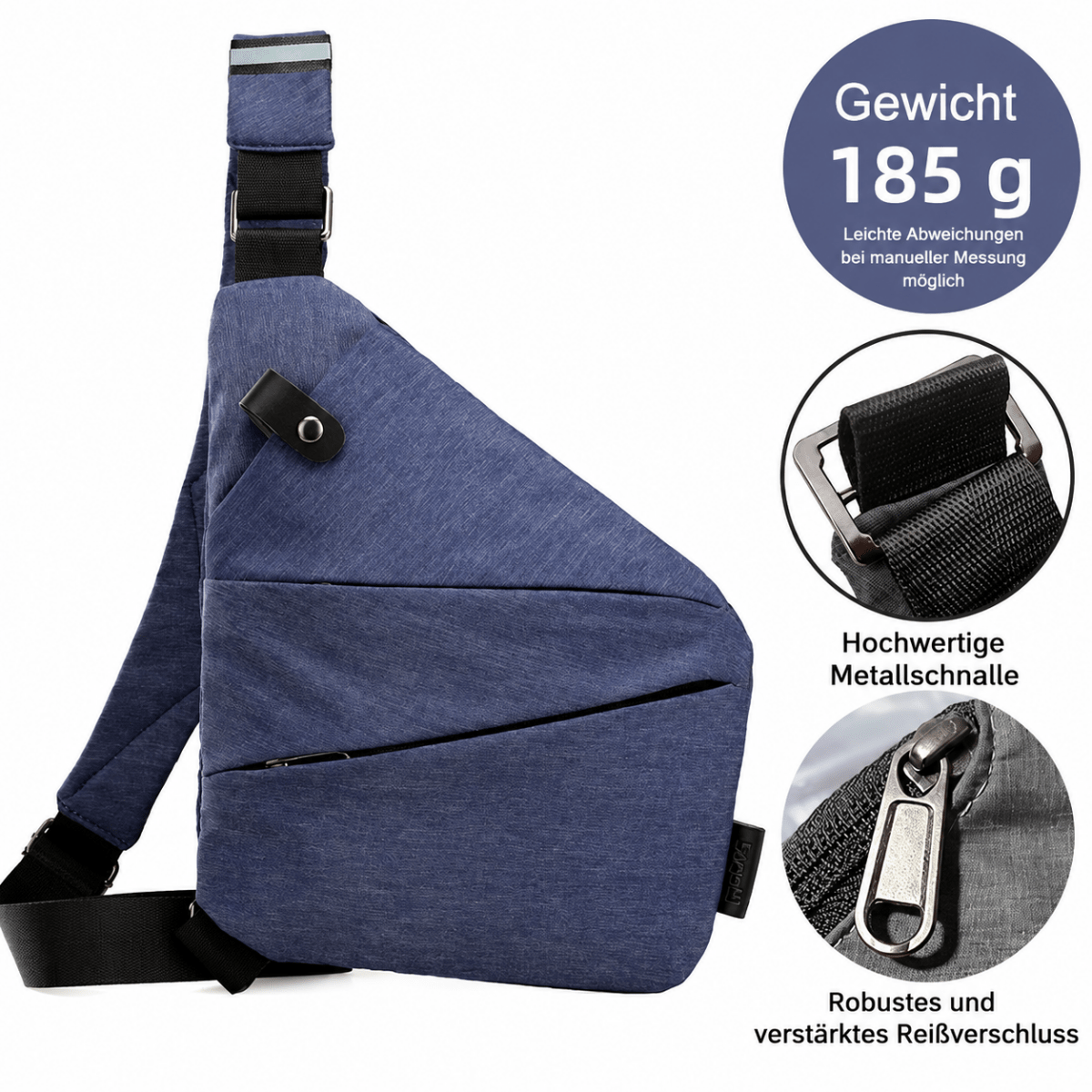 TRAVGUARD – Theft-Proof Shoulder Bag with RFID Protection and Water-Repellent Design