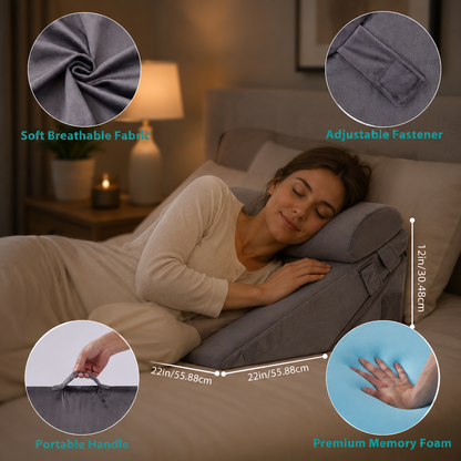 ELEVAREST – Coussin cale de lit réglable pour confort, soutien et surélévation des jambes