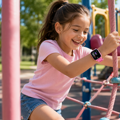 TRACKTOT – GPS smartwatch for kids with live tracking, video calls, SOS alerts & activity monitoring