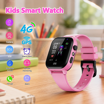 TRACKTOT – GPS smartwatch for kids with live tracking, video calls, SOS alerts & activity monitoring