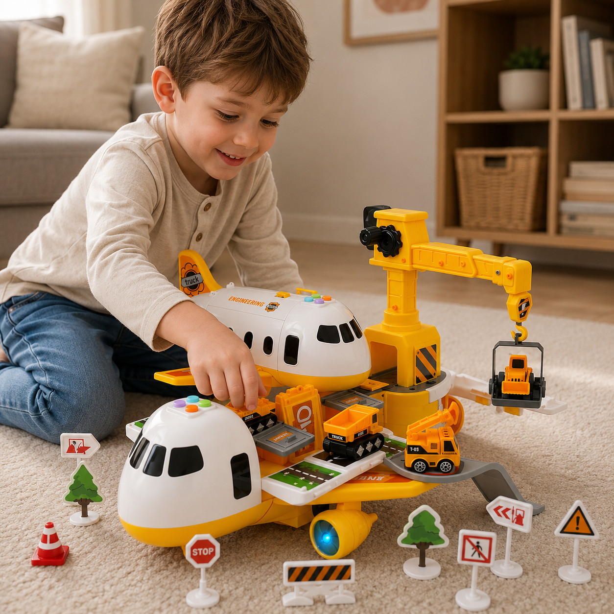 AIRTREX – Adventure Airplane Playset for Exciting Missions & Creative Fun