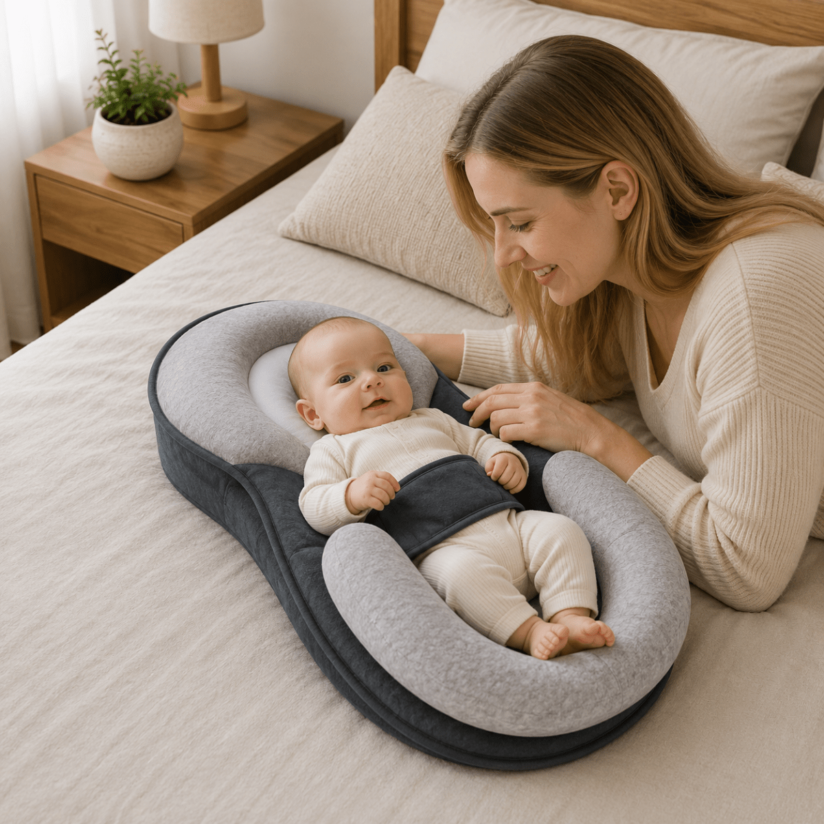 LITTLEHAVEN – Cuscino ergonomico per neonati per un supporto delicato e un sonno tranquillo