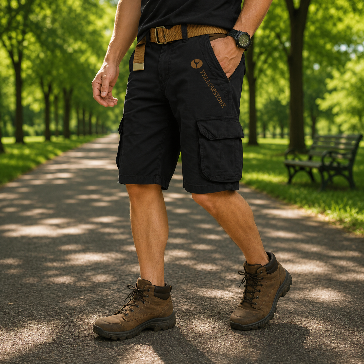 URBANLOAD – comodi pantaloncini cargo utility da uomo con ampio spazio di archiviazione