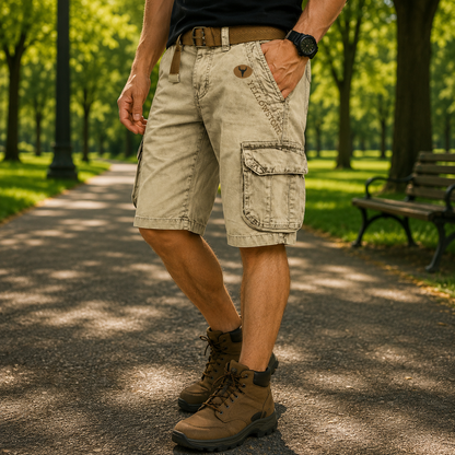 URBANLOAD – comodi pantaloncini cargo utility da uomo con ampio spazio di archiviazione