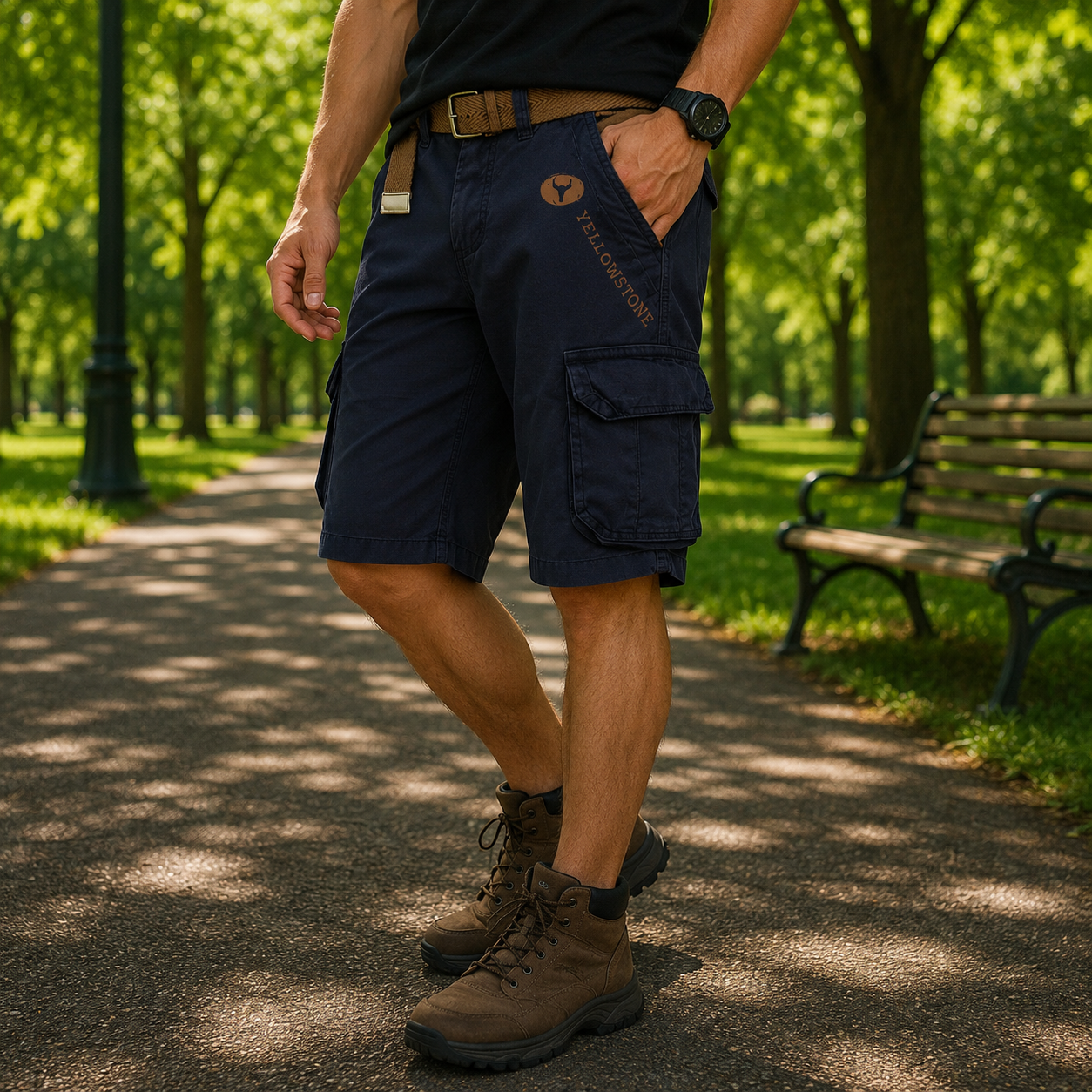 URBANLOAD – comodi pantaloncini cargo utility da uomo con ampio spazio di archiviazione