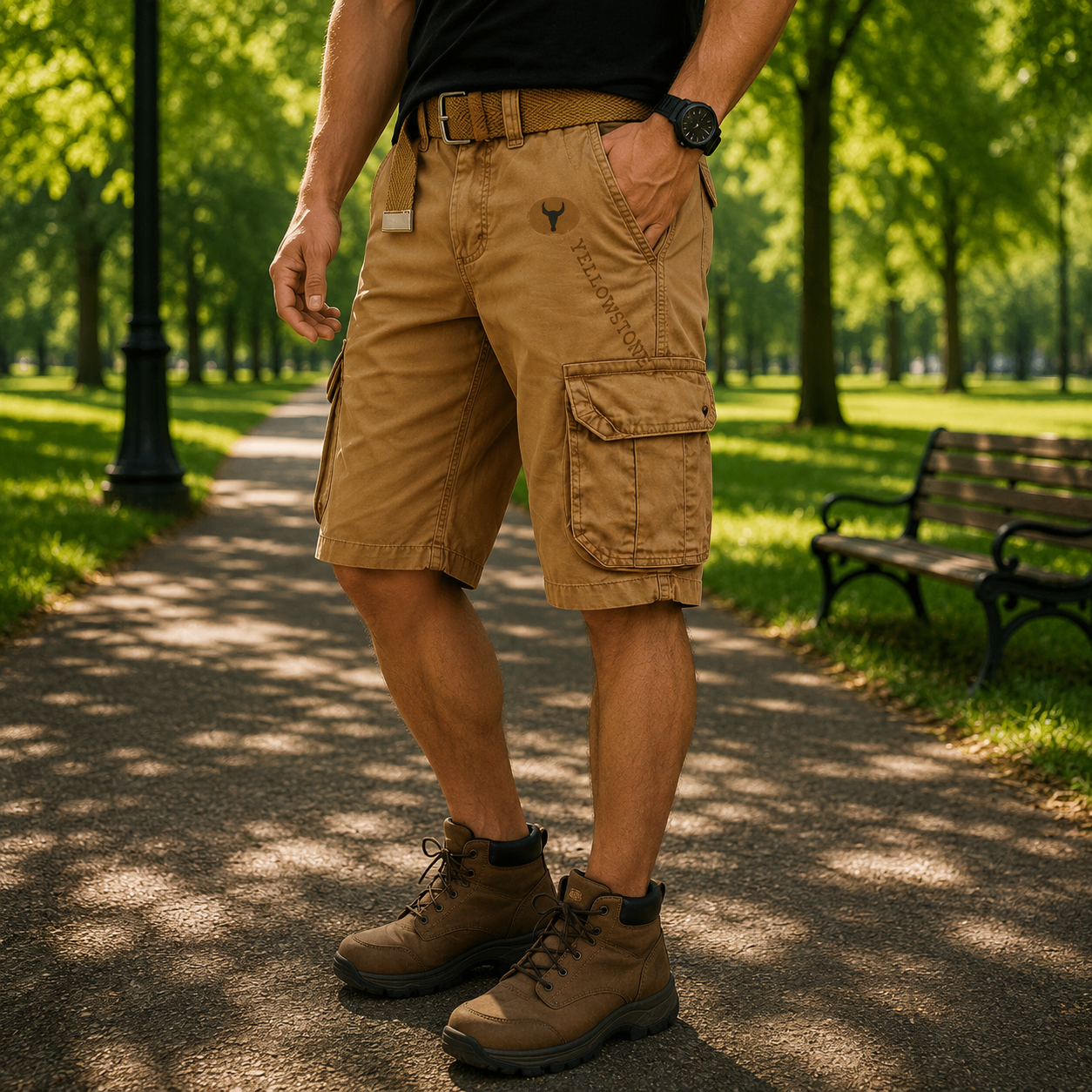 URBANLOAD – comodi pantaloncini cargo utility da uomo con ampio spazio di archiviazione