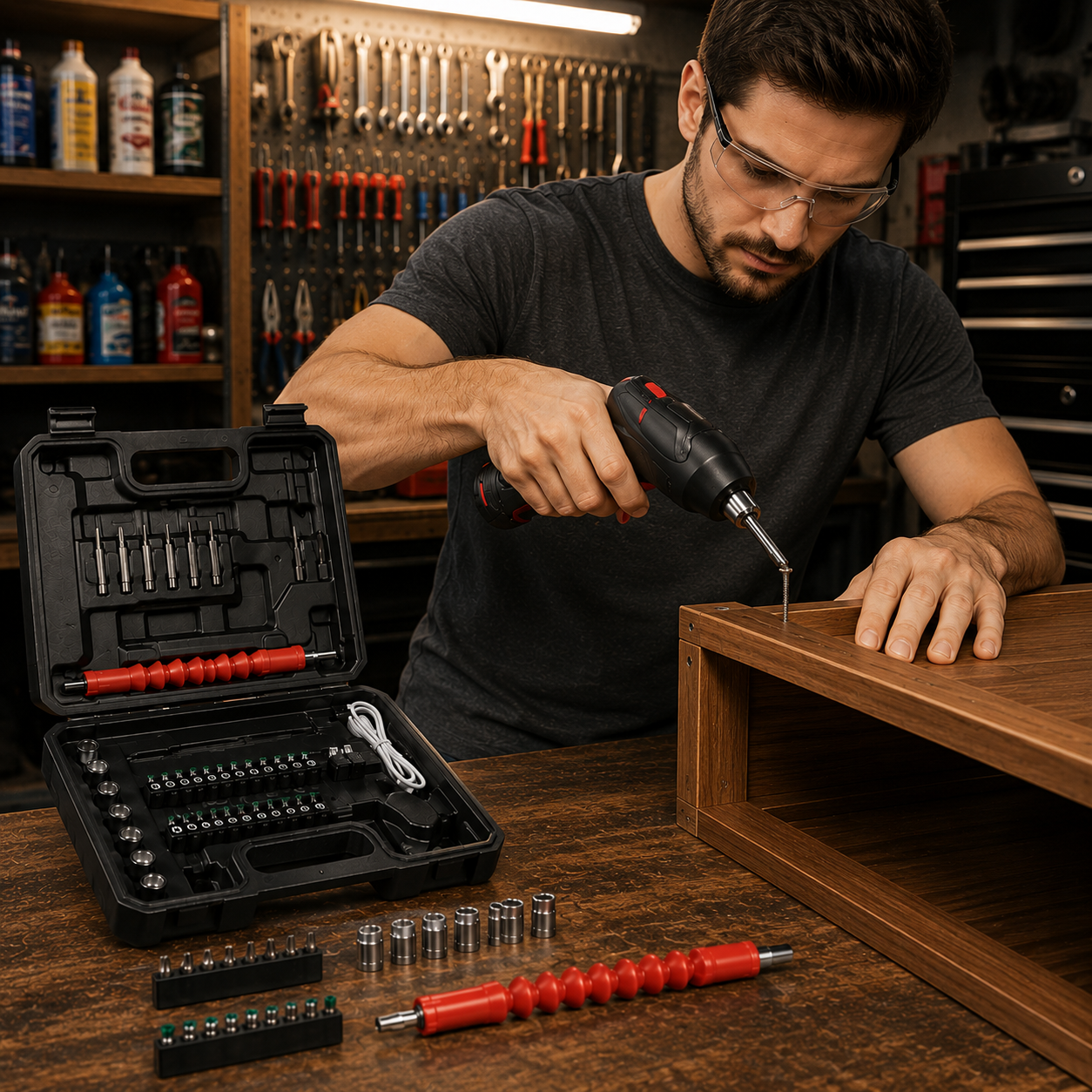 POWERDRIVE – Akku Schrauber Set für Heimwerker und DIY Projekte