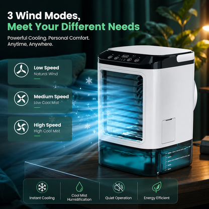 MISTHAVEN – Ventilatore portatile con funzione rinfrescante a spruzzo