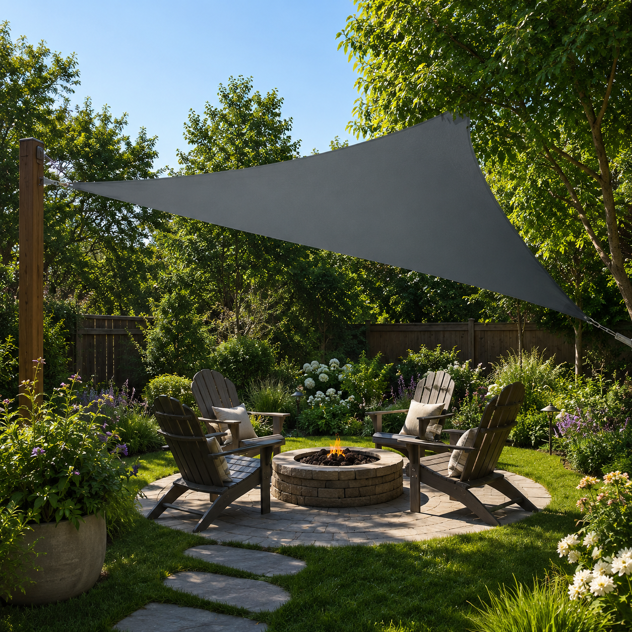 OUTDORIA – UV-protective sunshade sail for terrace, yard & garden