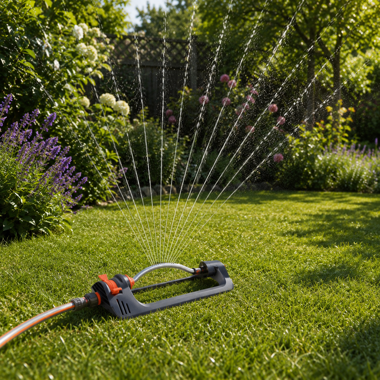 IRRIGORA – Garden sprinkler with 4 spray modes for optimal plant care