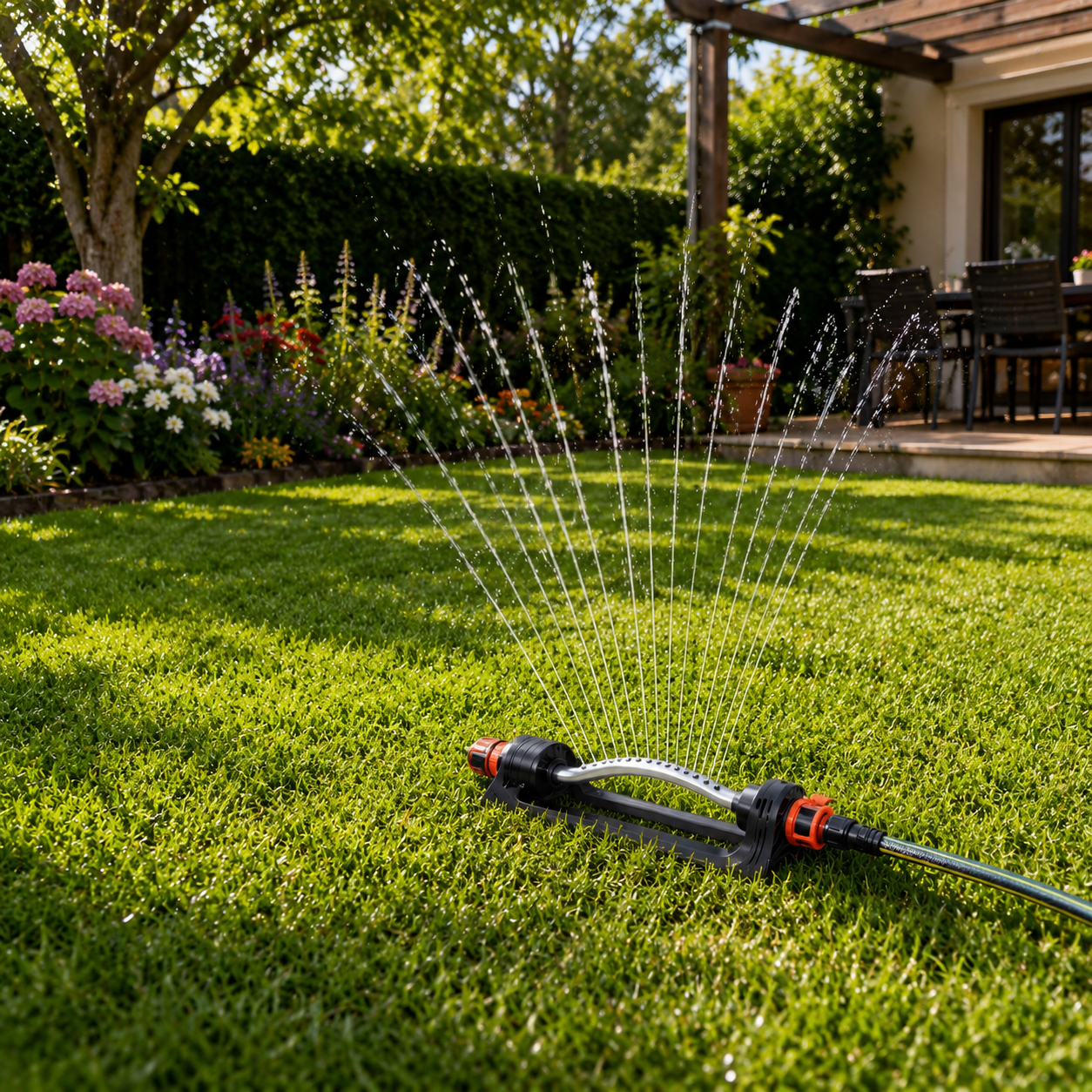 IRRIGORA – Garden sprinkler with 4 spray modes for optimal plant care