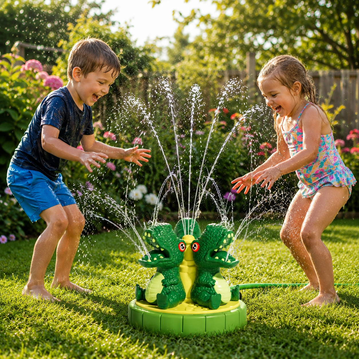 DINOSPLASH – Interaktiver Dinosaurier-Wassersprinkler für fröhlichen Sommerspaß