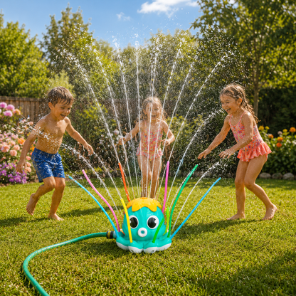 OCTOSPLASH – Oktopus-Wassersprinkler für spritzigen Spielspaß im Garten