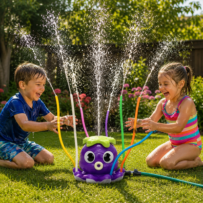OCTOSPLASH – Oktopus-Wassersprinkler für spritzigen Spielspaß im Garten