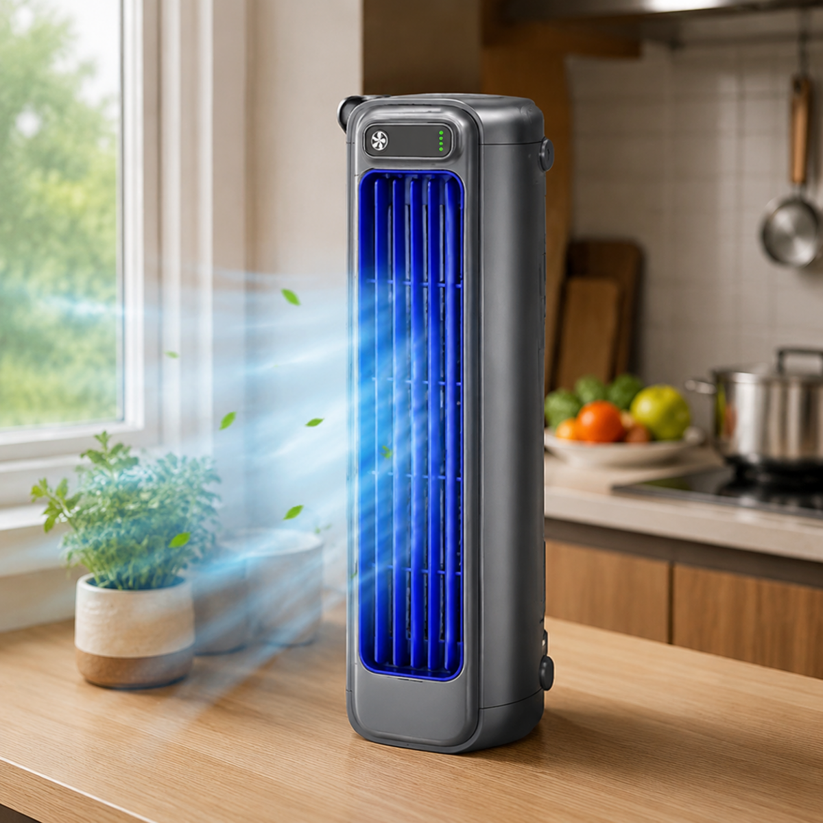 COOKBREEZE – Ventilateur de cuisine compact pour une fraîcheur agréable lors des journées chaudes