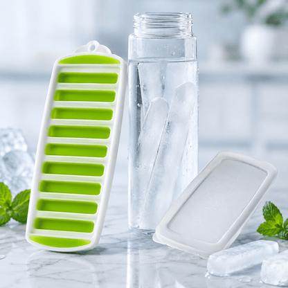 ICEPOP – Molde de silicona para cubitos de hielo prácticos para botellas
