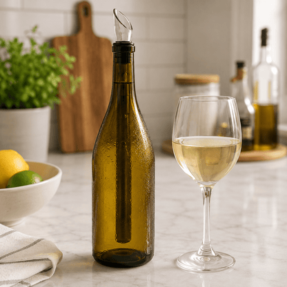 PUREVINO – Stainless steel cooling stick with aeration for a perfect wine experience