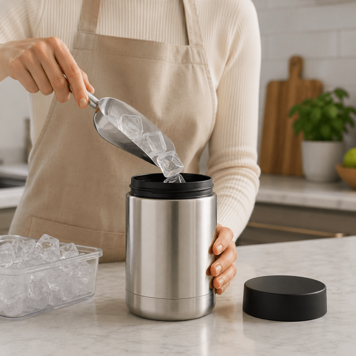 ICEKEEP – Stainless steel can holder for perfect drink cooling on the go