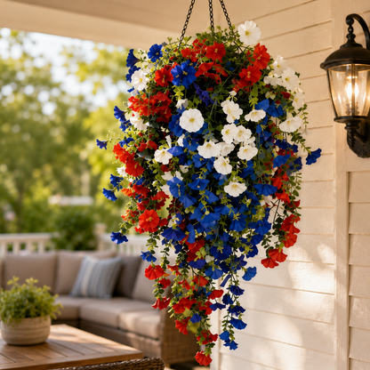 GLORYGARDEN – Dekorativer Blumenkorb mit Integrierter LED-Beleuchtung