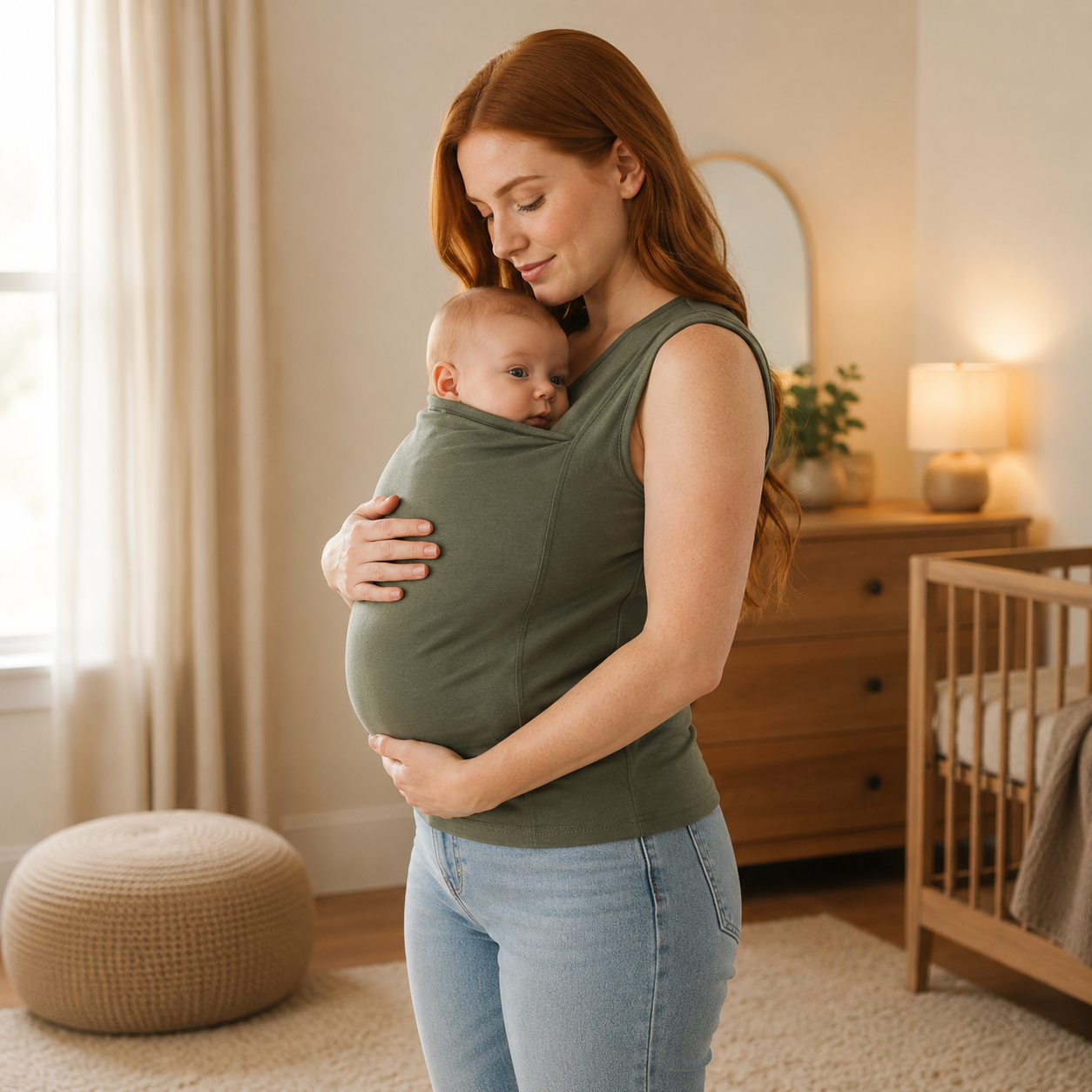 NESTCARRY – T-shirt porte-bébé innovant pour proximité et confort d'allaitement