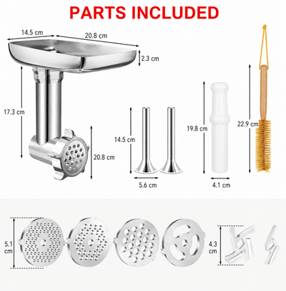 GRINDLIVA – Tritacarne in metallo per KitchenAid e Cuisinart Mixer