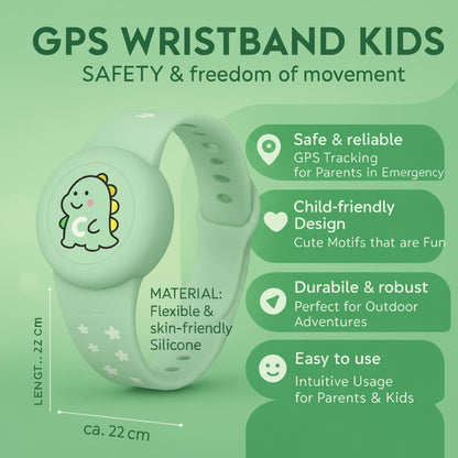 SAFEWRIST – Braccialetto GPS colorato per bambini con cinturino facilmente regolabile
