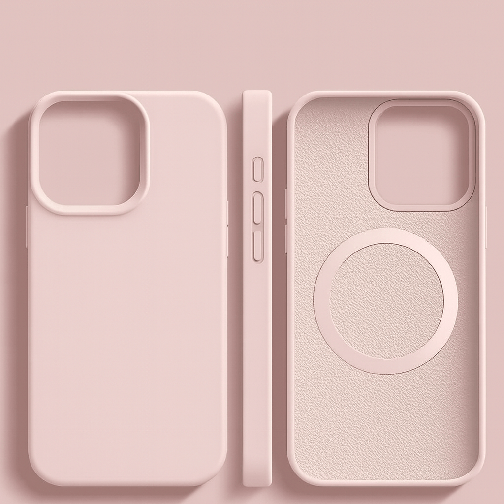 MAGNESOFT LUXE – Coque en silicone magnétique avec surface soft-touch pour iPhone