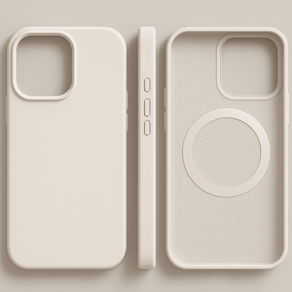 MAGNESOFT LUXE – Coque en silicone magnétique avec surface soft-touch pour iPhone