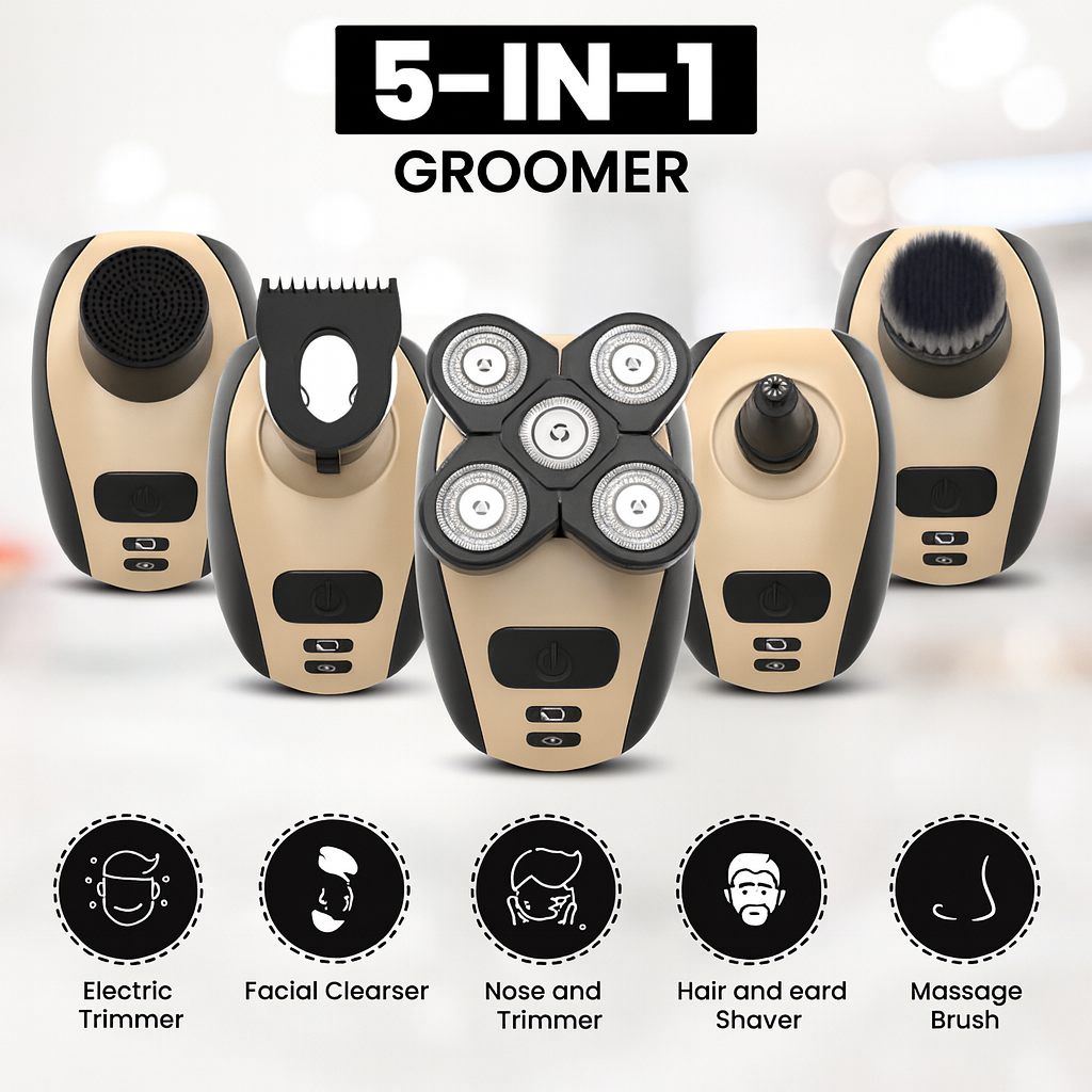 TRIMNOVA – 5-in-1 Elektrorasierer für glatte & reizfreie Rasur