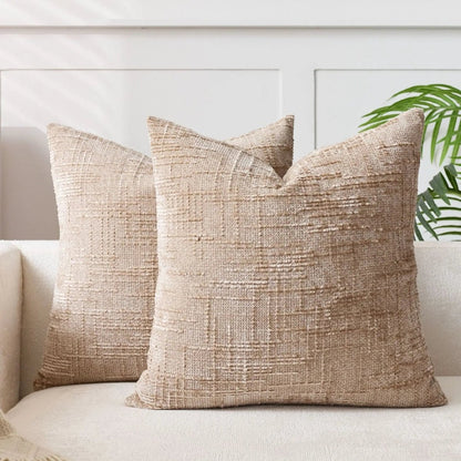 NATURCHEN – Chenille pillowcase with bamboo texture for elegant home accents