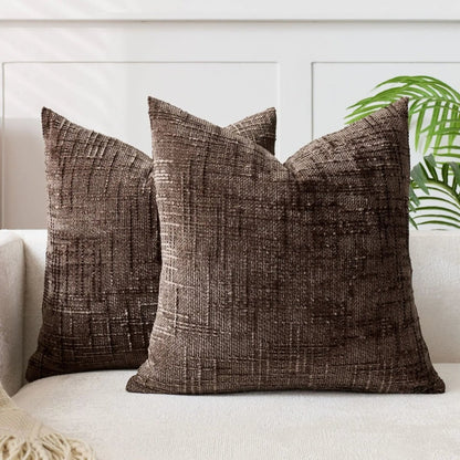 NATURCHEN – Chenille pillowcase with bamboo texture for elegant home accents