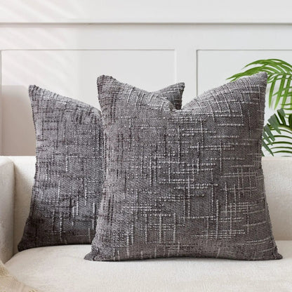 NATURCHEN – Chenille pillowcase with bamboo texture for elegant home accents
