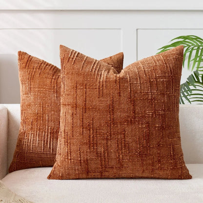 NATURCHEN – Chenille pillowcase with bamboo texture for elegant home accents