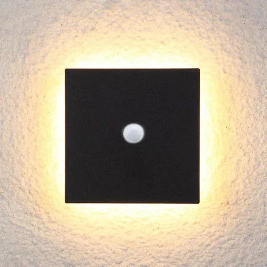 Lampada da parete per esterni Orr - Lampada da parete minimalista a LED rotonda o quadrata, IP65