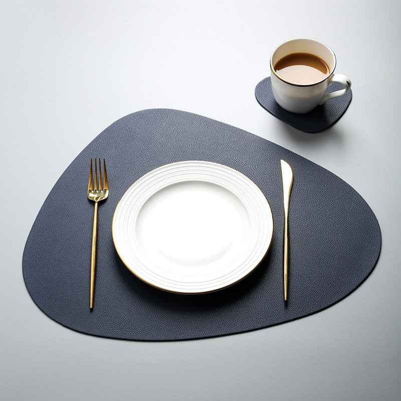 Claro – Elegantes, hitzebeständiges Tischset und Untersetzer-Set in mehreren Farben 2